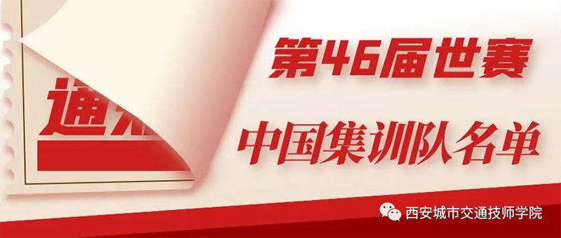 第46届世界技能大赛中国集训队名单来啦